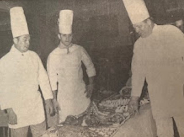 The Soran's at the buffet