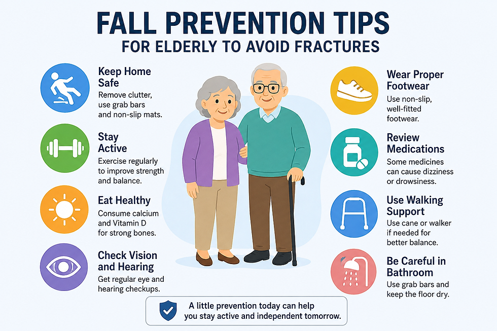 Fall Prevention Tips for Elderly to Avoid Fractures