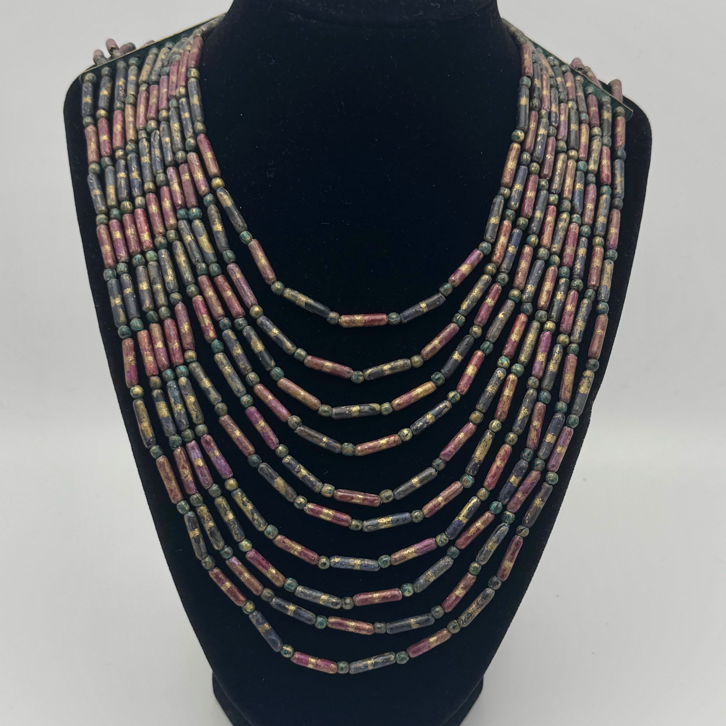MULTI STRAND TUBE NECKLACE
