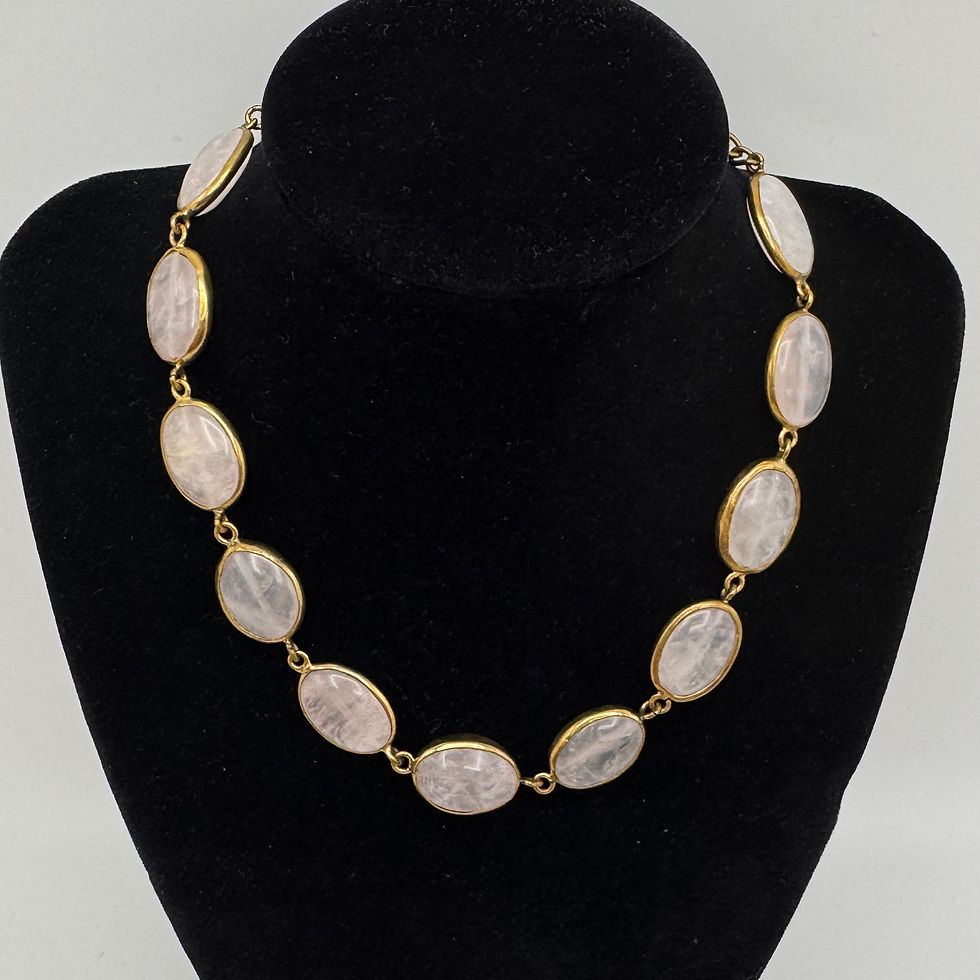 Thumbnail: LENA BERNARD ROSE QUARTZ NECKLACE