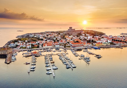 Marstrand i solnedgången