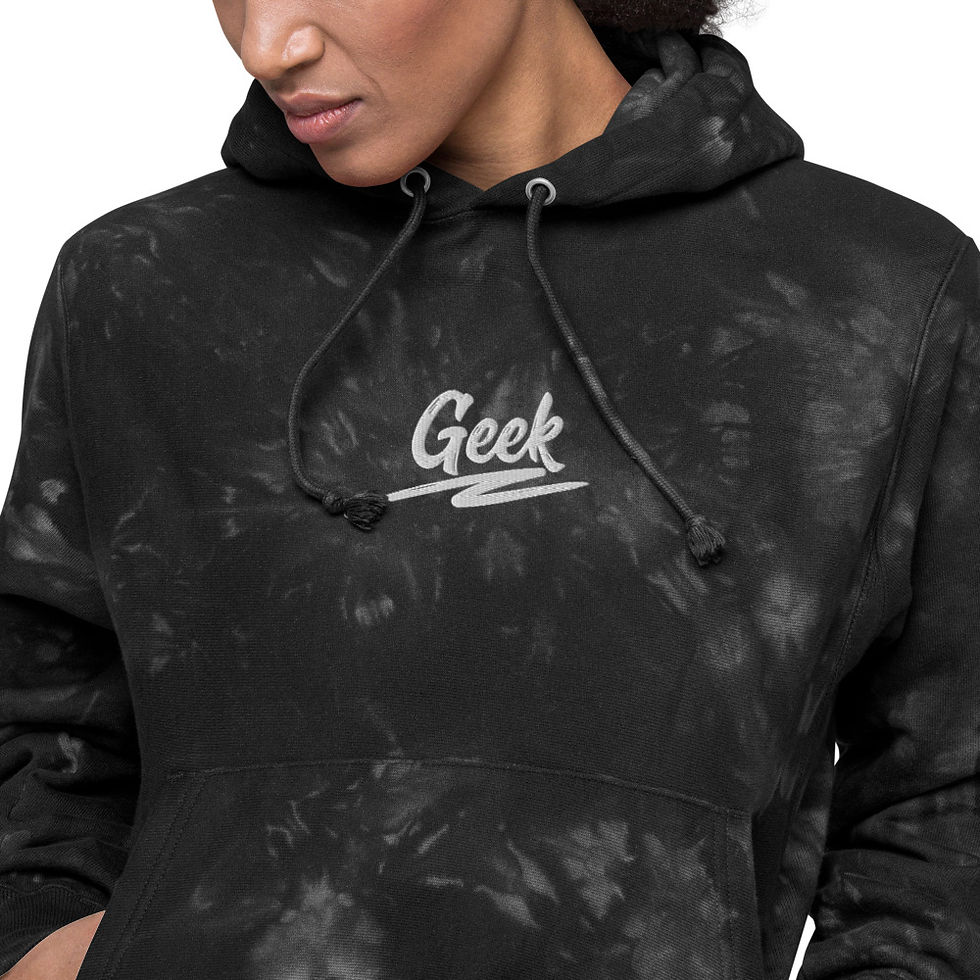 Thumbnail: Geek Unisex Champion tie-dye hoodie