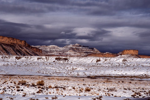 Stunning winter sky in Utah.