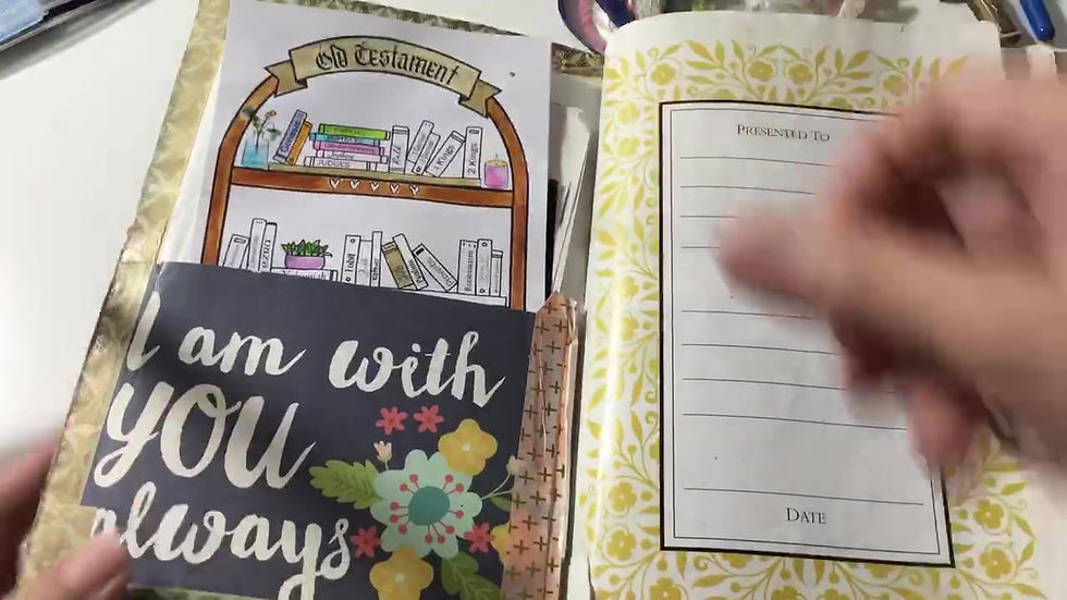 Thumbnail: Printable Catholic Bible Tracker - OT & NT Book Shelves