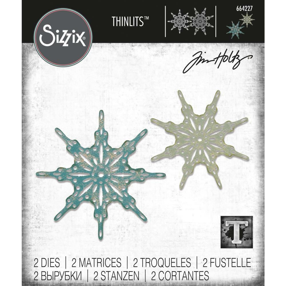 Sizzix Tim Holtz Thinlits Die Set - Fanciful Snowflakes