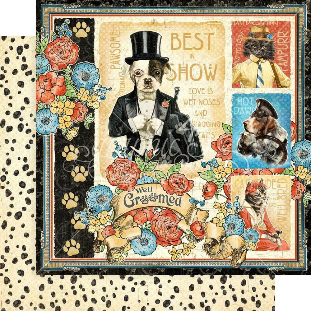 Graphic 45 - Well Groomed - 12x12" d/sided scrapbooking paper - Well Groomed