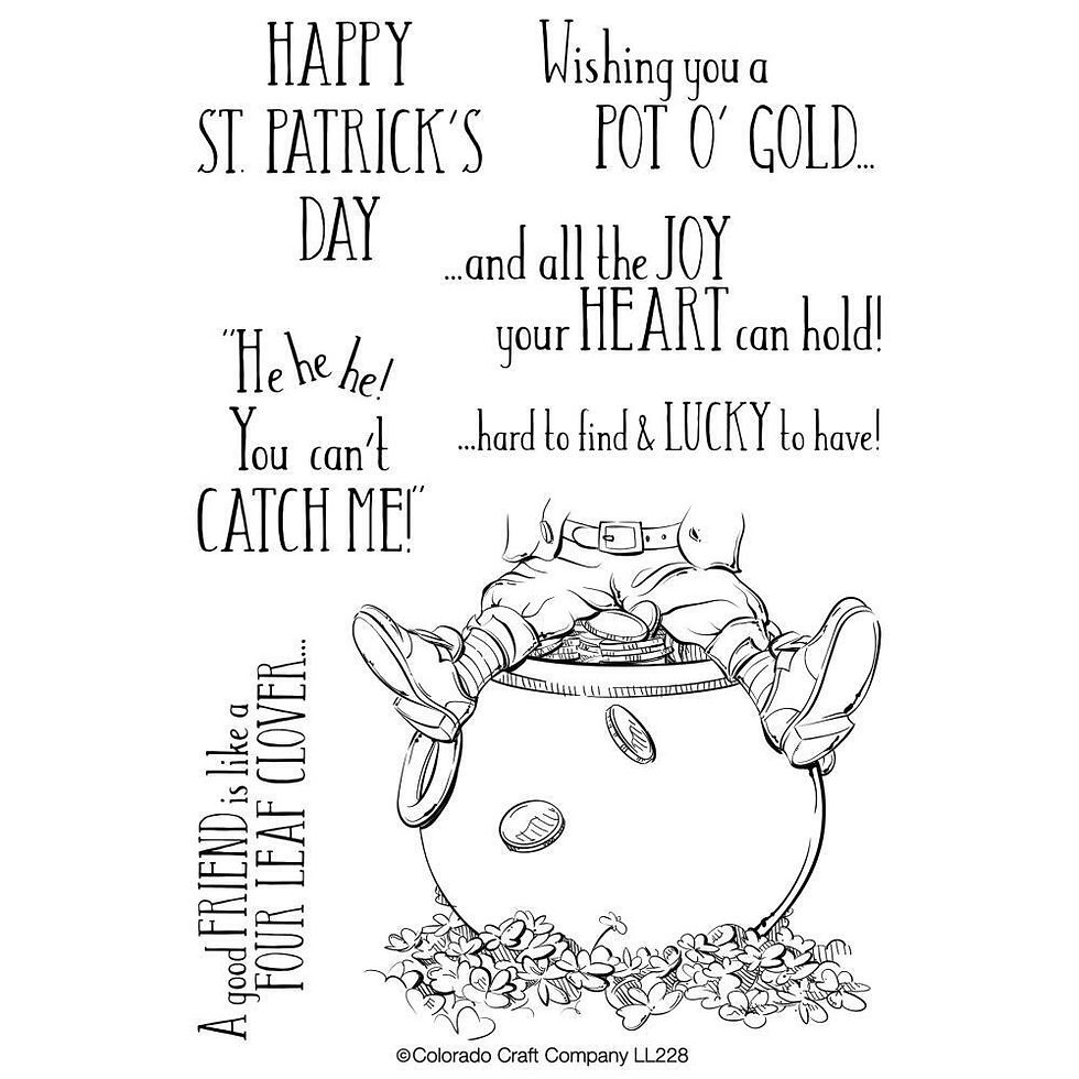 Colorado Craft Company Clear Stamp Set - Lovely Legs - St Patrick's Day