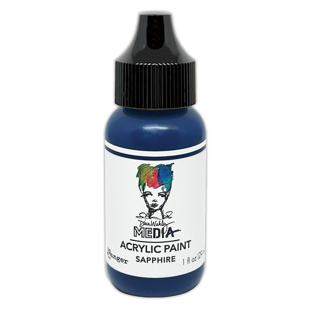 Dina Wakley Media - Acrylic Paint - 1oz (29ml) - Sapphire