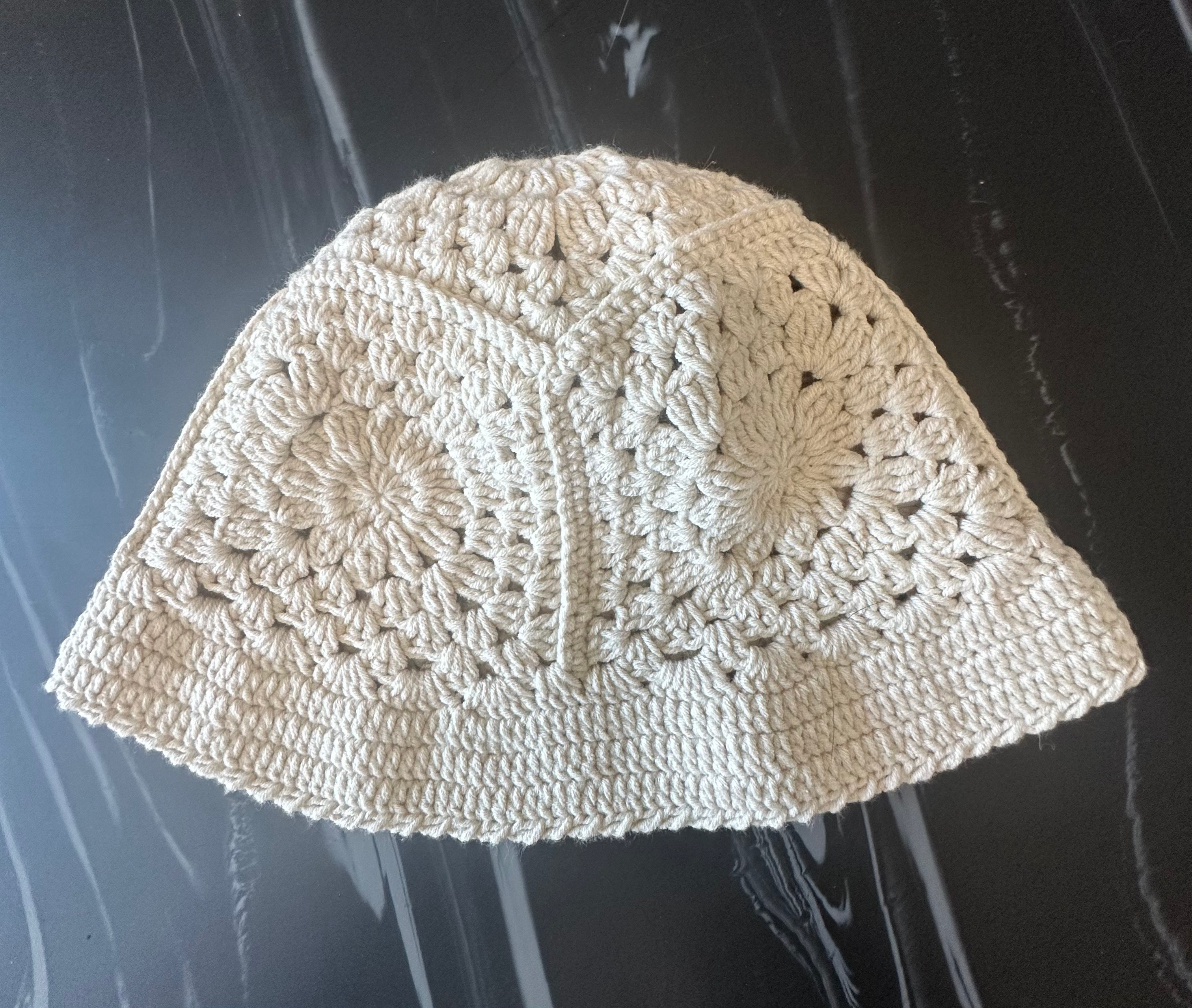 Ovadia & Sons Crochet Knit Hat Cream