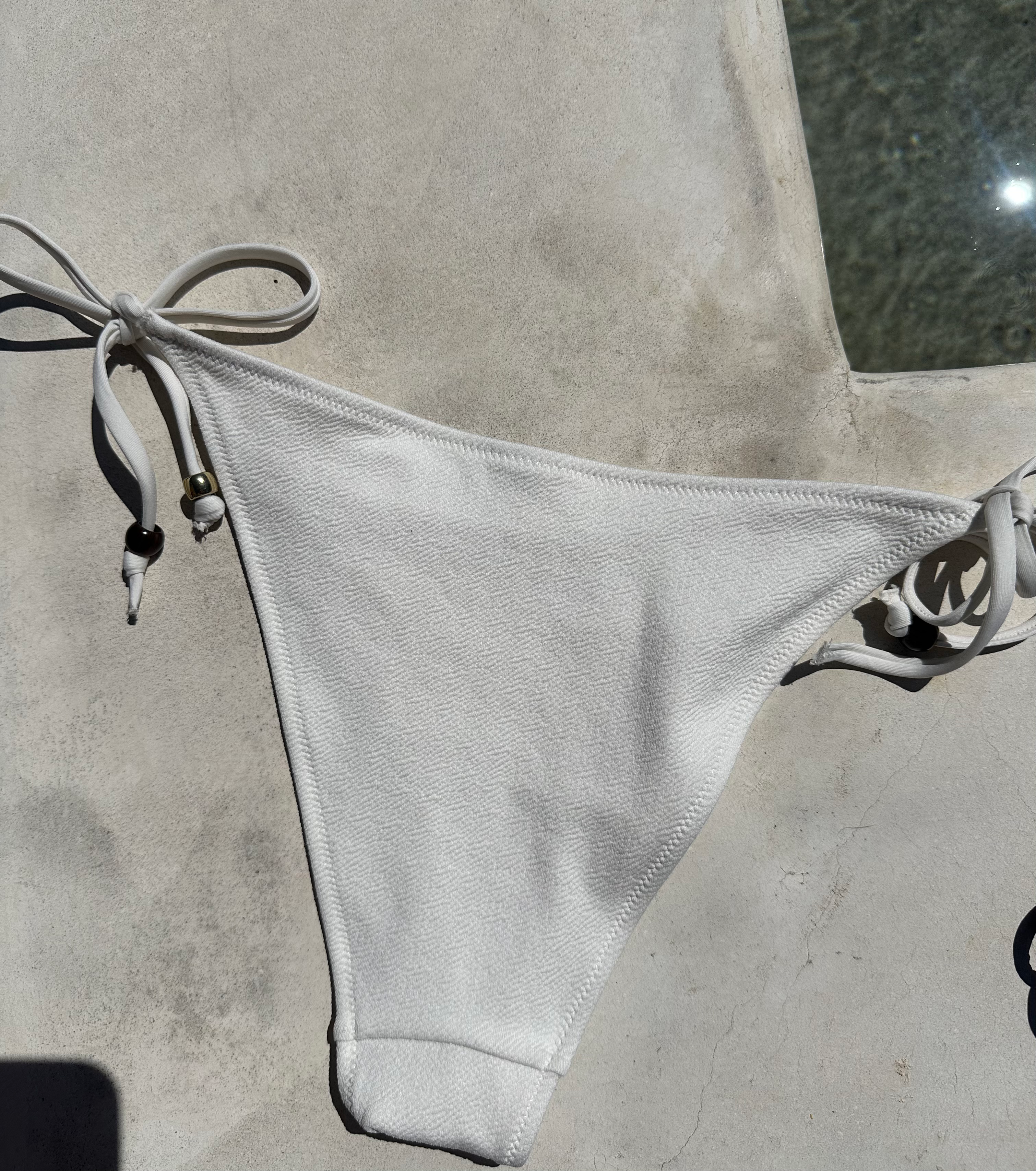 Textured Swim Bottom Cream