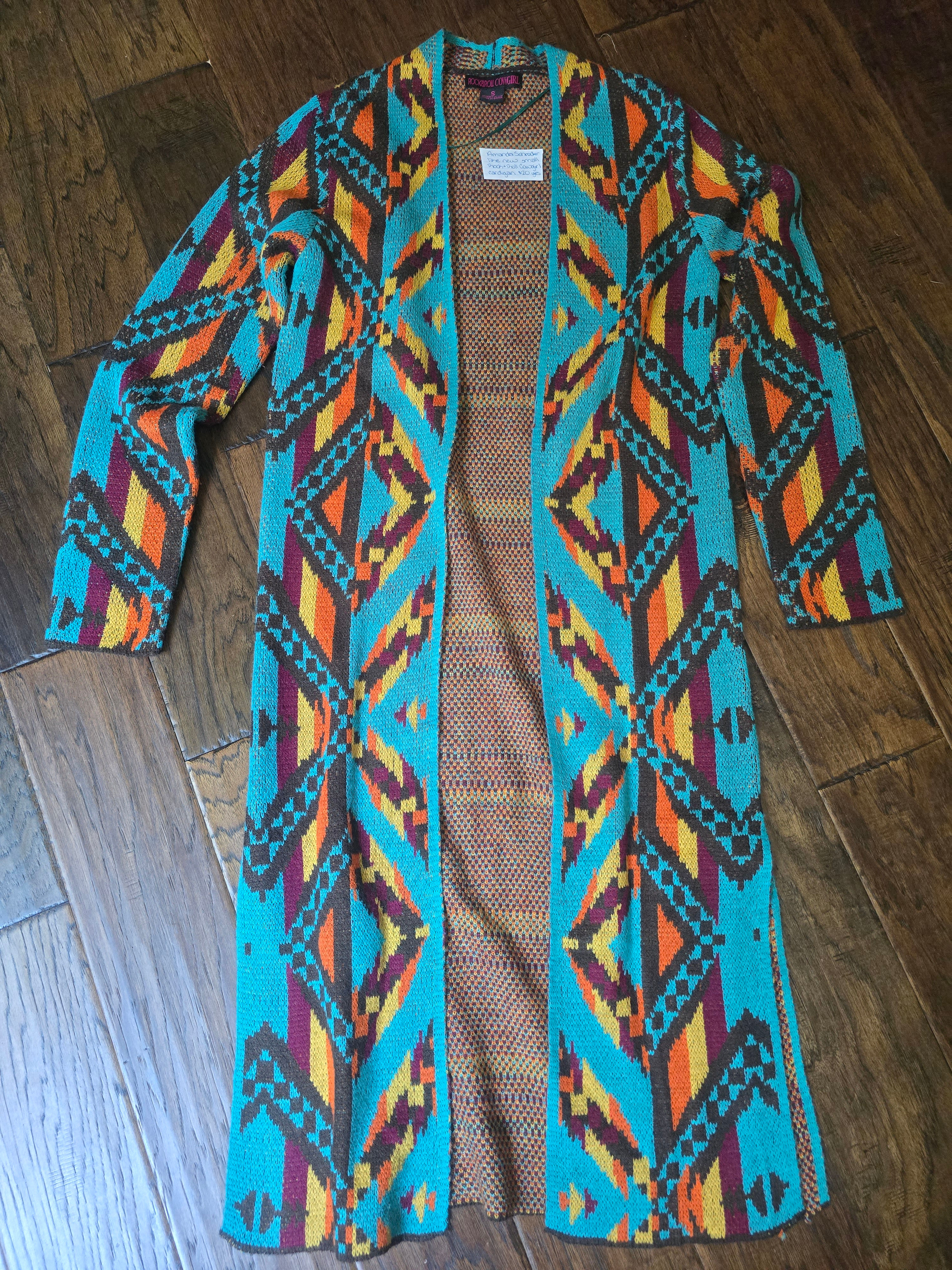 Rock&Roll cowgirl long cardigan