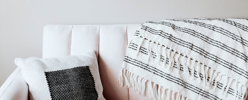Pillow and Blanket on Couch