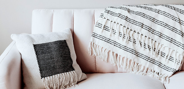 Pillow and Blanket on Couch