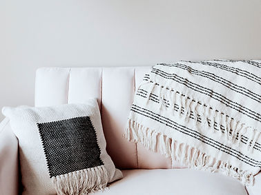 Pillow and Blanket on Couch