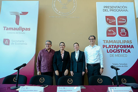 PRESENTAN ESTRATEGIA "TAMAULIPAS, PLATAFORMA LOGISTICA DE MEXICO"