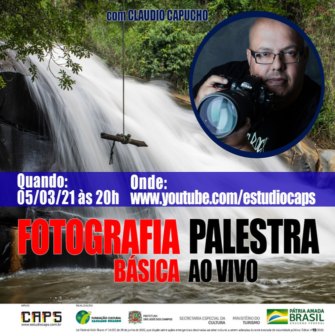 FOTOGRAFIA BÁSICA e PRODUÇÃO MUSICAL – COMO LANÇAR UM SINGLE, PALESTRAS QUE ACONTECERÃO EM MARÇO/21