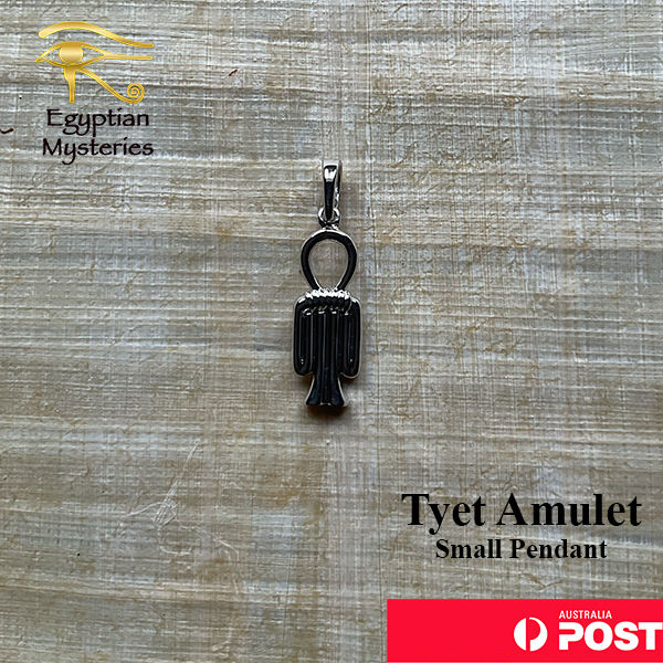 Tyet Knot (Blood of Isis) Amulet - 925 Sterling Silver Rhodium Plate