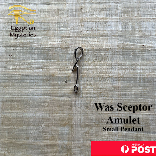 Was Sceptre Amulet - 925 Sterling Silver Rhodium Plate