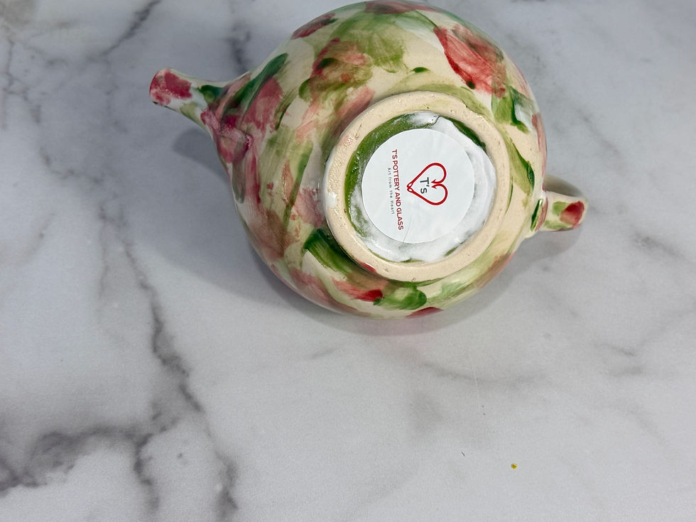 Thumbnail: Floral Brushstroke Teapot - Pottery Collection