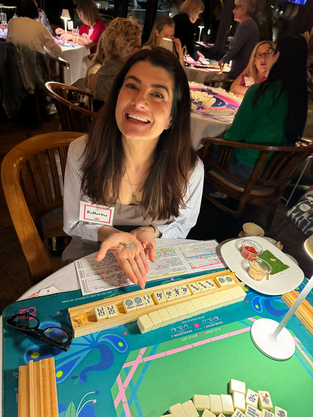 Mahjong with friends from Long Beach, Seal Beach and Huntington Beach, CA. Free Soical Event with the Beach Bam Club