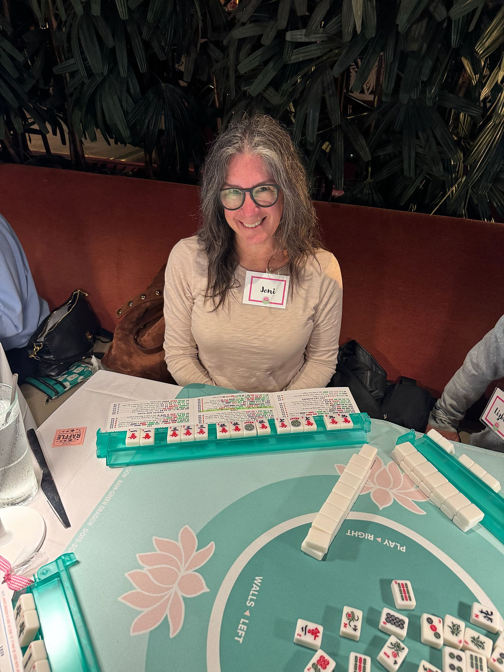 Mahjong with new friends from Hunington Beach, CA