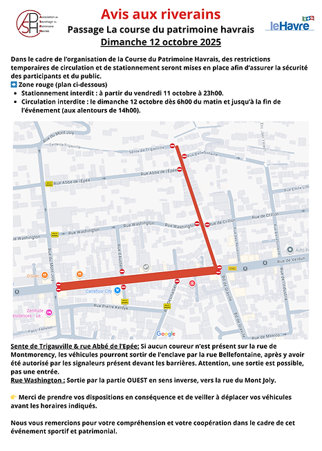 Avis aux riverains Passage La course du patrimoine havrais Dimanche 12 octobre 2025.png