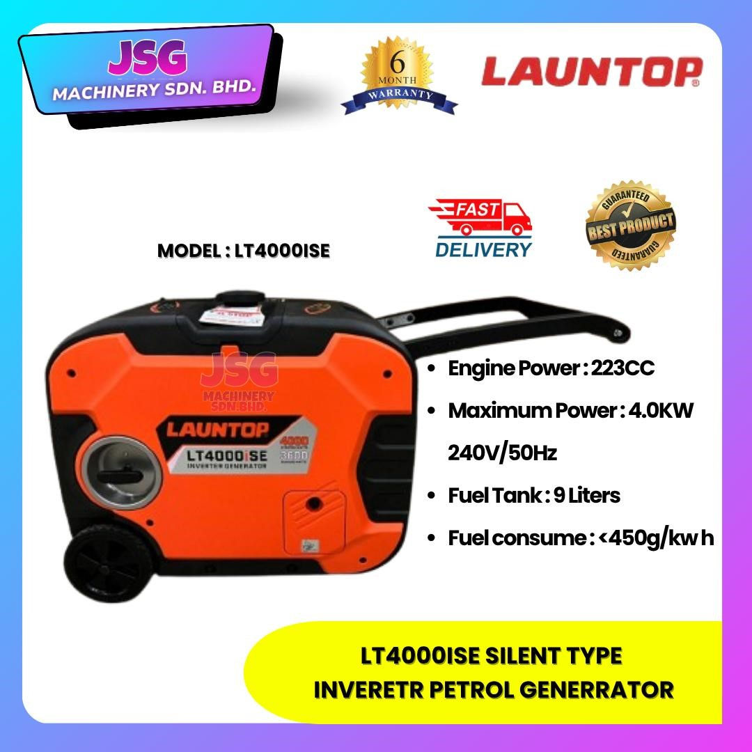Launtop LT4000iSE Silent Type Inverter Petrol Generator