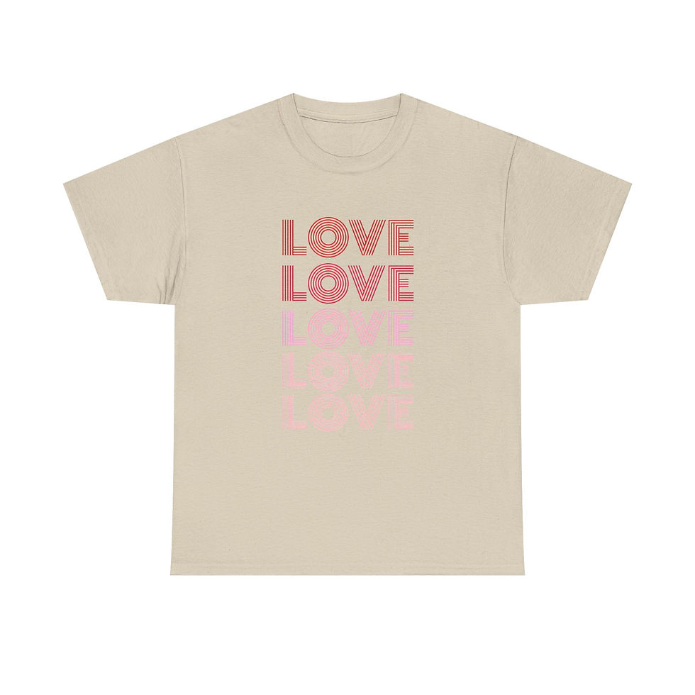 Thumbnail: Retro LOVE Typography T-Shirt | Vintage Style Love Graphic Tee