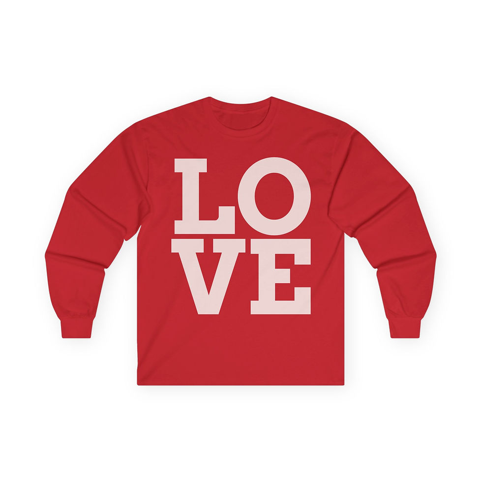 Thumbnail: LOVE graphic long sleeve tee