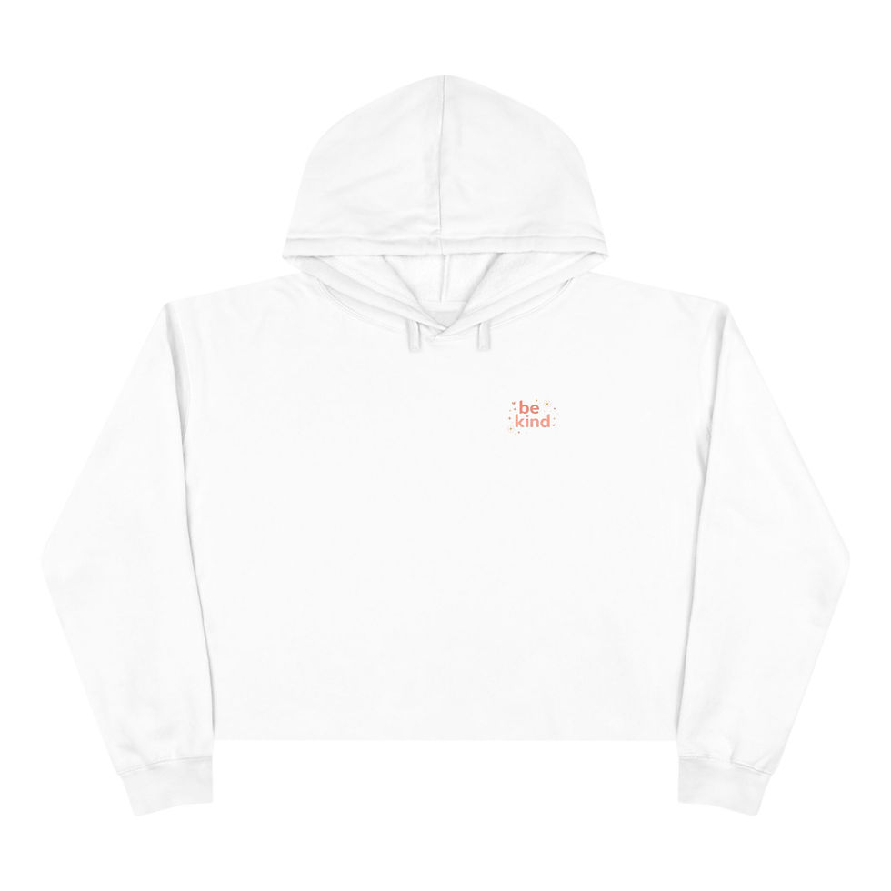 Thumbnail: Be Kind cropped hoodie