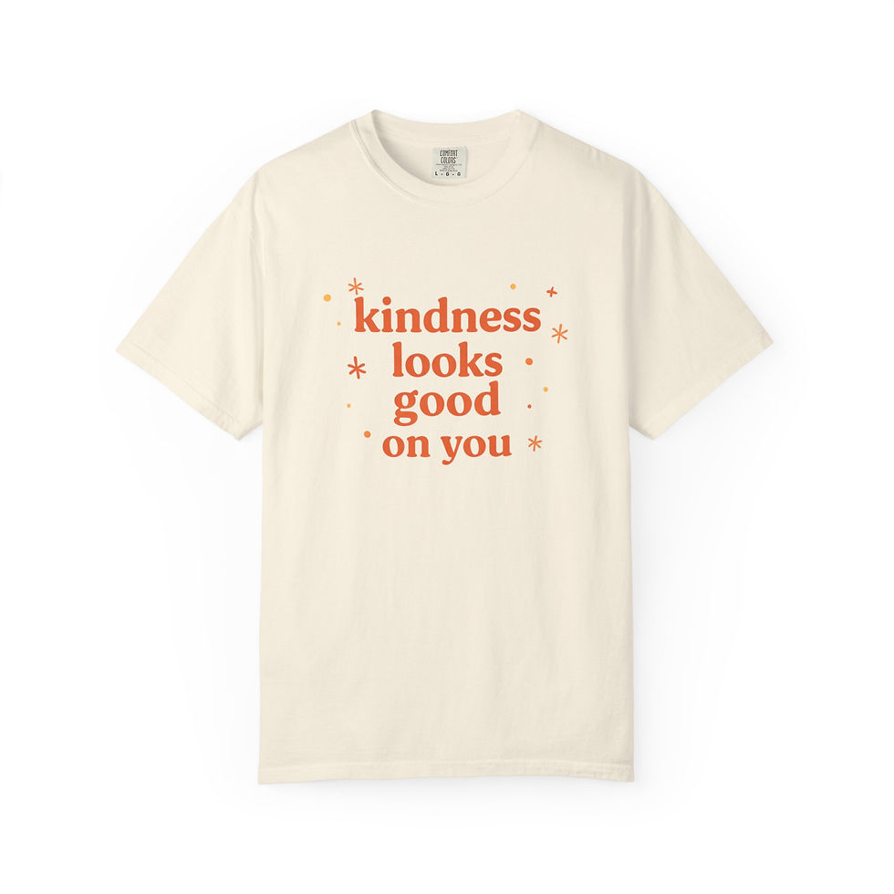 Thumbnail: Kindness Looks Good On You T-Shirt -  Inspirational Quote Tee