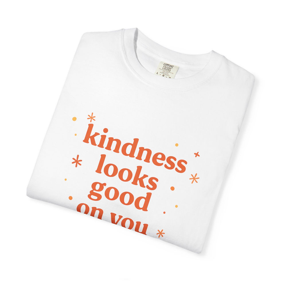 Thumbnail: Kindness Looks Good On You T-Shirt -  Inspirational Quote Tee