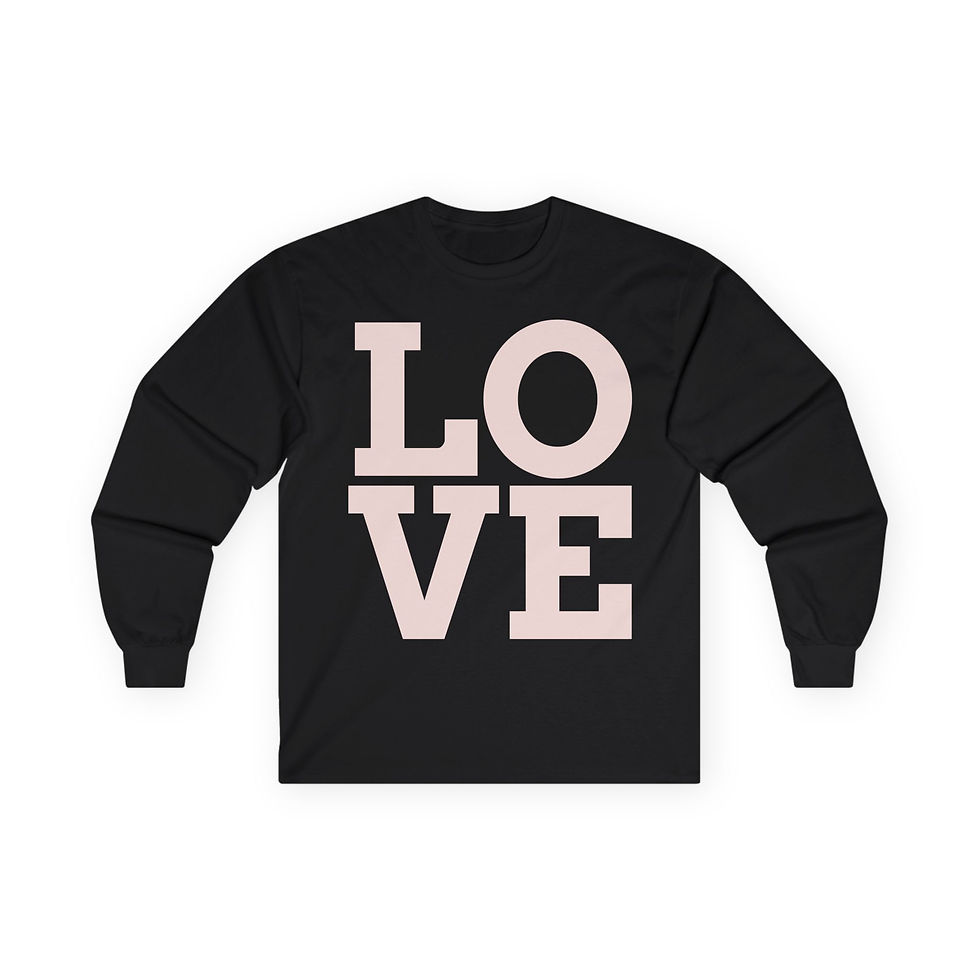 Thumbnail: LOVE graphic long sleeve tee