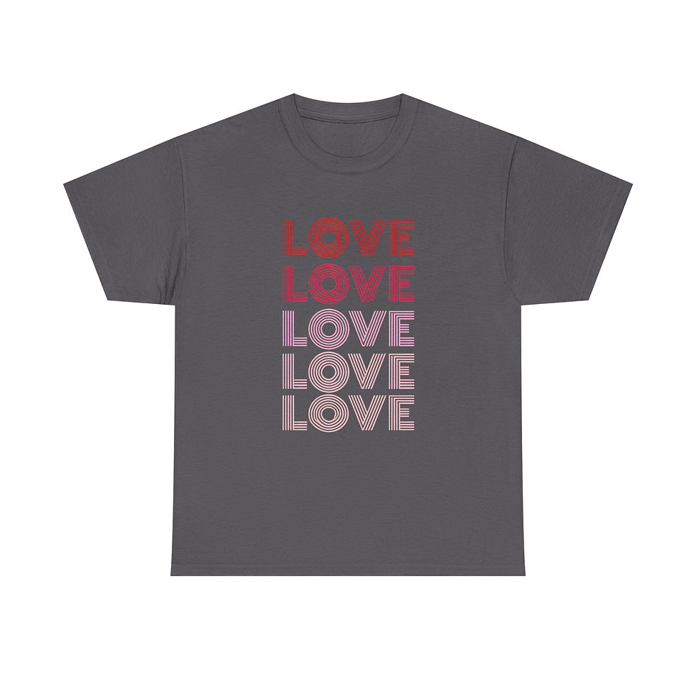 Thumbnail: Retro LOVE Typography T-Shirt | Vintage Style Love Graphic Tee