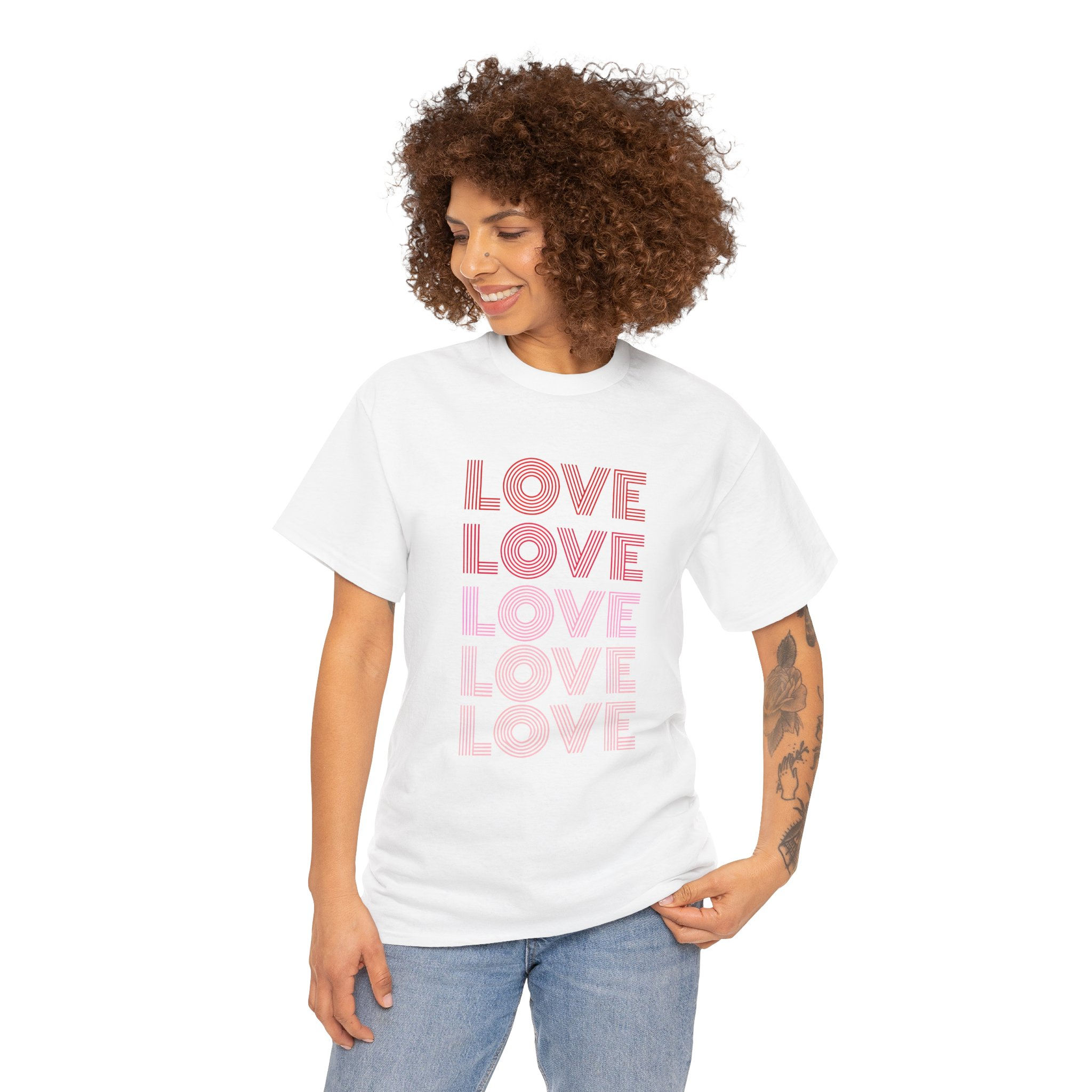 Retro LOVE Typography T-Shirt | Vintage Style Love Graphic Tee