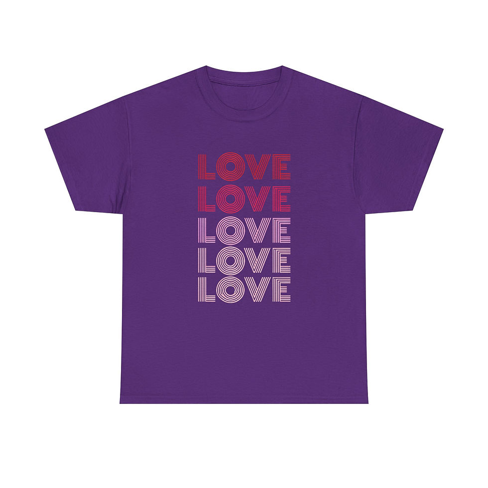Thumbnail: Retro LOVE Typography T-Shirt | Vintage Style Love Graphic Tee