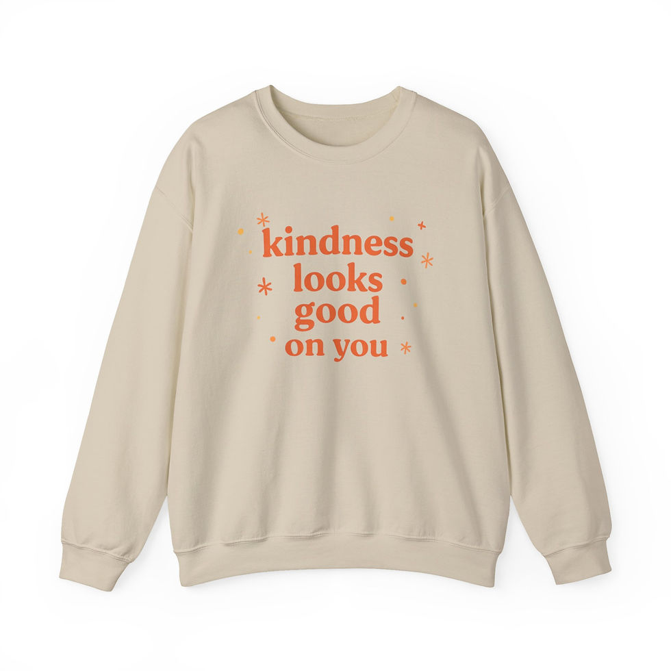 Thumbnail: Kindness Looks Good On You Sweatshirt - Cozy Inspirational Crewneck