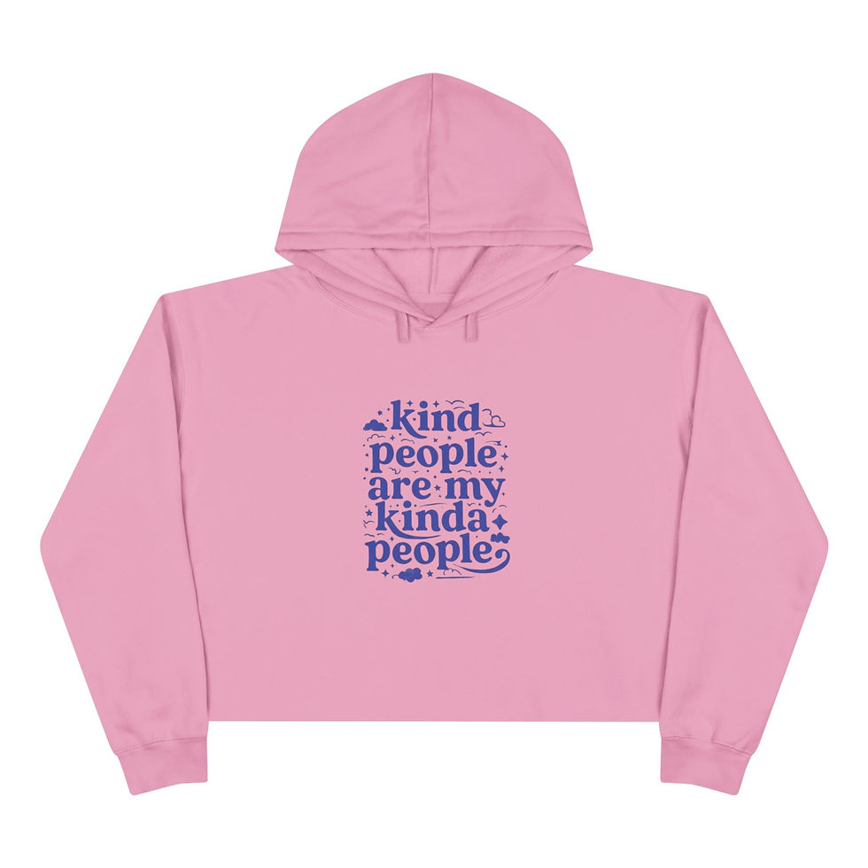 Thumbnail: Kind People Are My Kinda People Crop Hoodie