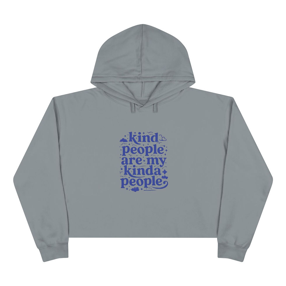 Thumbnail: Kind People Are My Kinda People Crop Hoodie