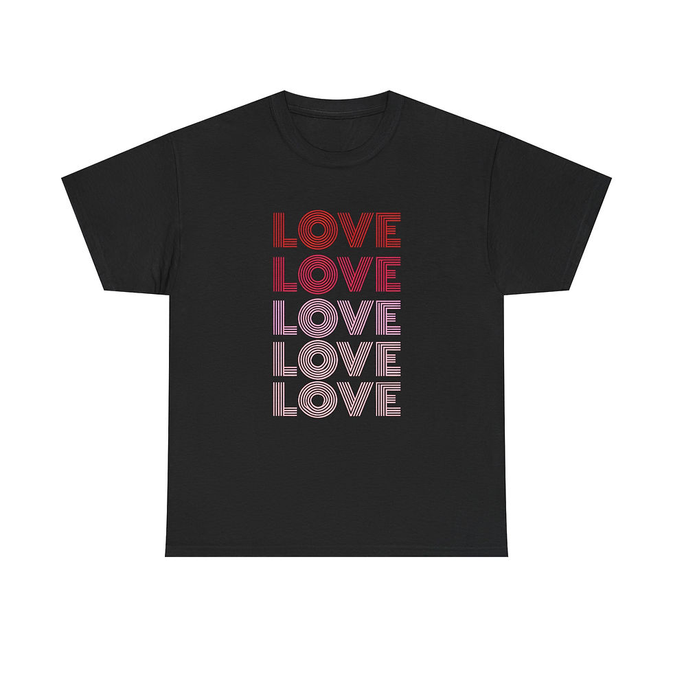 Thumbnail: Retro LOVE Typography T-Shirt | Vintage Style Love Graphic Tee
