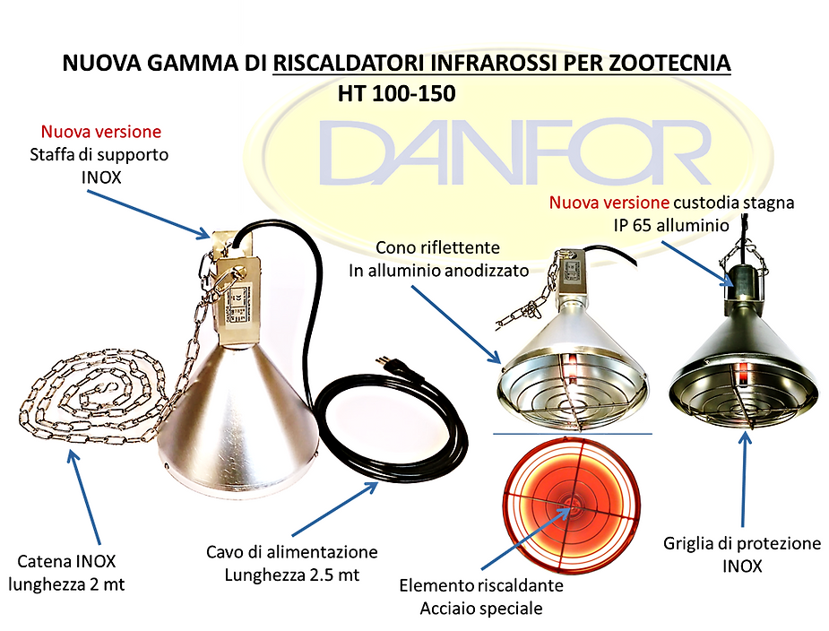 lampada infrarossi zootecnia