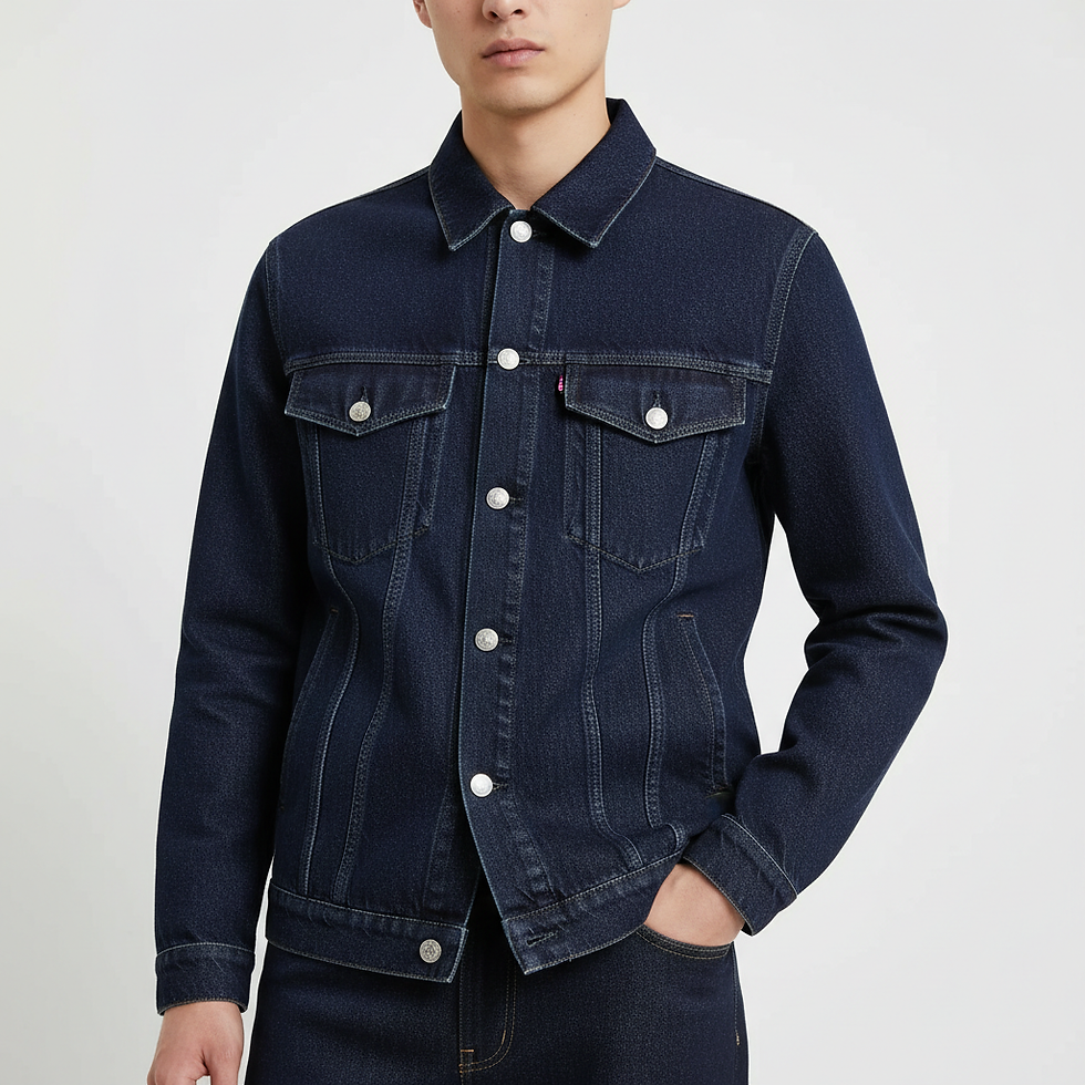 Casaco Trucker Contemporâneo