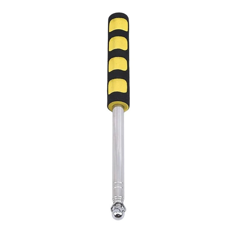 Thumbnail: 1.2/1.6M Handle Flagpole Telescopic Stainless Steel Tour Guide Banner Flagstaff