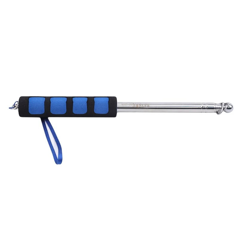 Thumbnail: 1.2/1.6M Handle Flagpole Telescopic Stainless Steel Tour Guide Banner Flagstaff