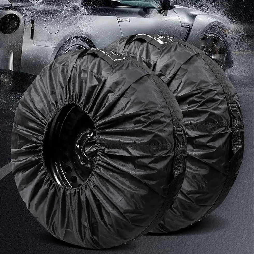 Thumbnail: 1PCS Tire Cover Case Car Spare Tire Cover Storage Bags Carry Tote Polyester Tir