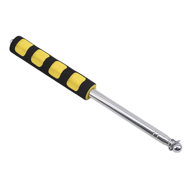 Thumbnail: 1.2/1.6M Handle Flagpole Telescopic Stainless Steel Tour Guide Banner Flagstaff