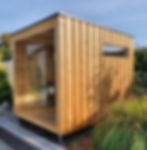 venkovní dřevěná designová sauna