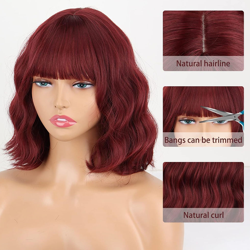 Thumbnail: Wavy Blunt Cut Bob Wig 
