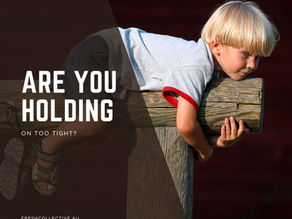 A boy holding on too tight