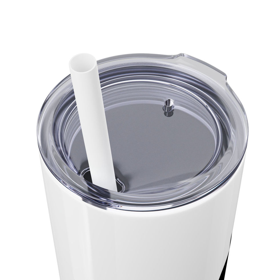 North Carolina Inspired Skinny Tumbler White